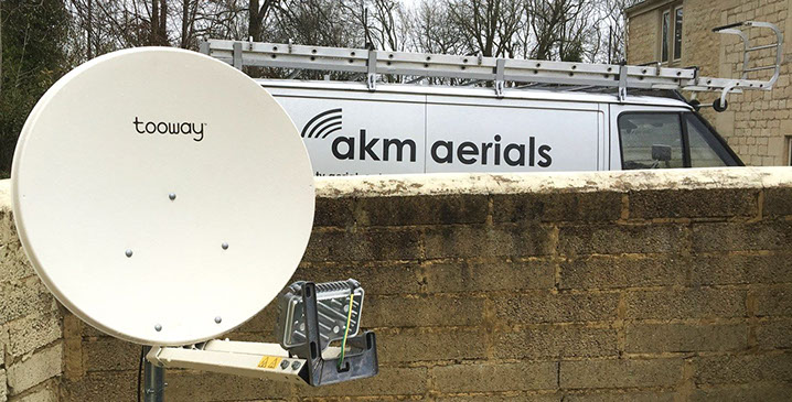 satellite broadband Bampton Aerials