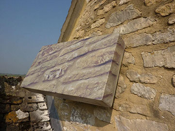 camouflaged satellite dish Bampton