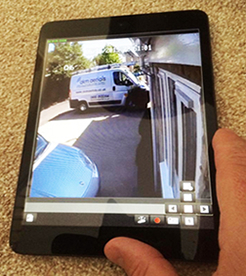 cctv on smartphone Bampton